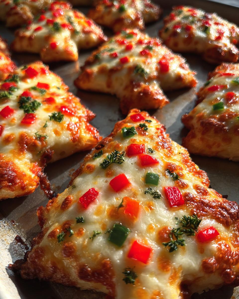 Festive Tree-Shaped Mini Pizzas - detail 1