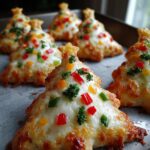 Festive Tree-Shaped Mini Pizzas