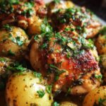 Garlic Parmesan Crockpot Chicken and Potatoes