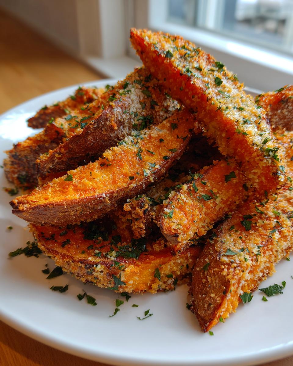 Garlic Parmesan Sweet Potato Wedges You Need to Try! - detail 1