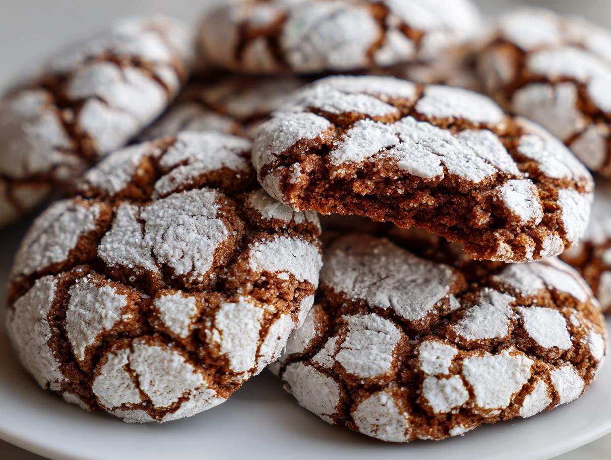 Gingerbread Crinkle Cookies for the Holiday Cookie Swap - detail 3