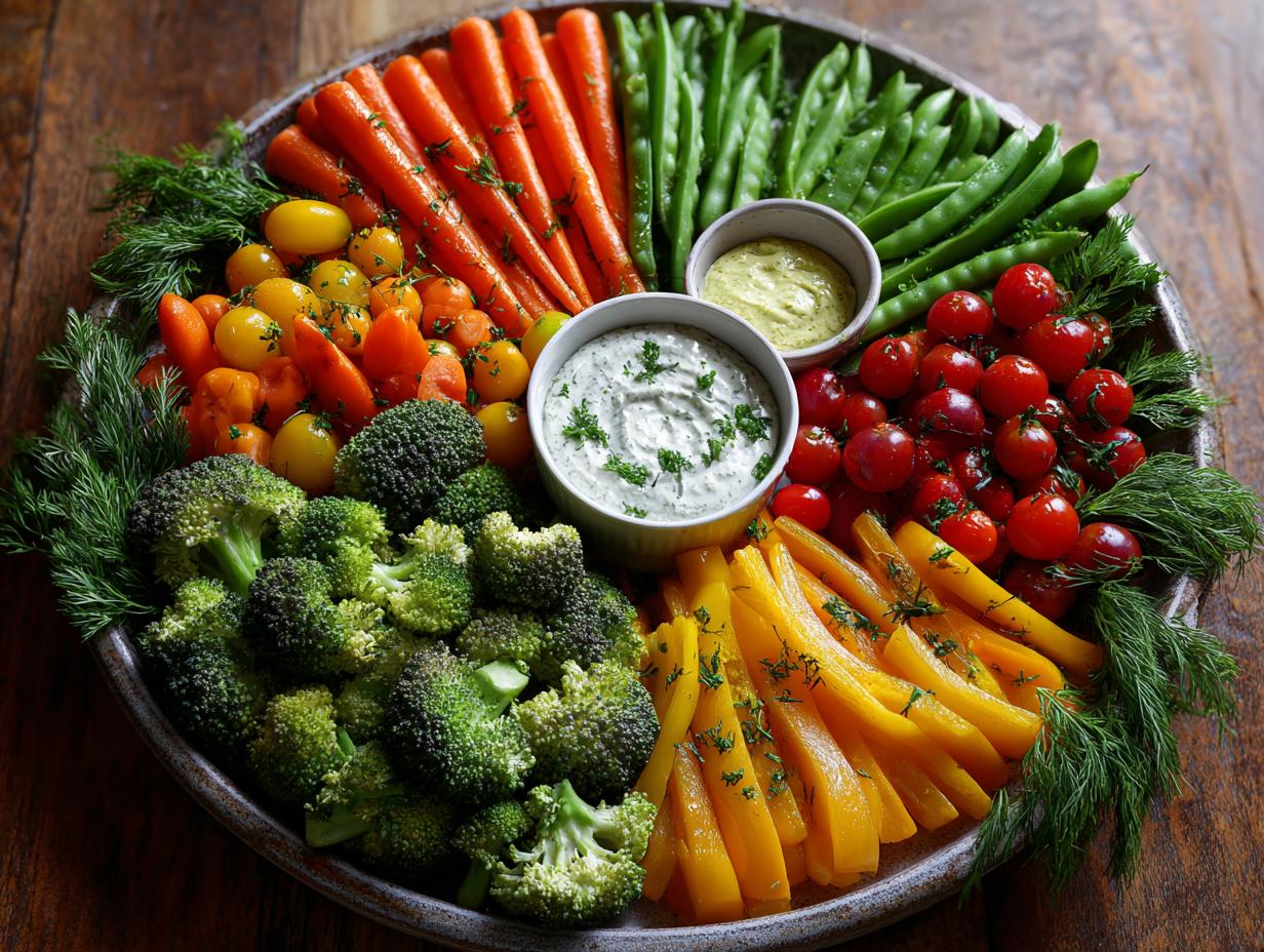 Gorgeous fall vegetable platter - detail 3