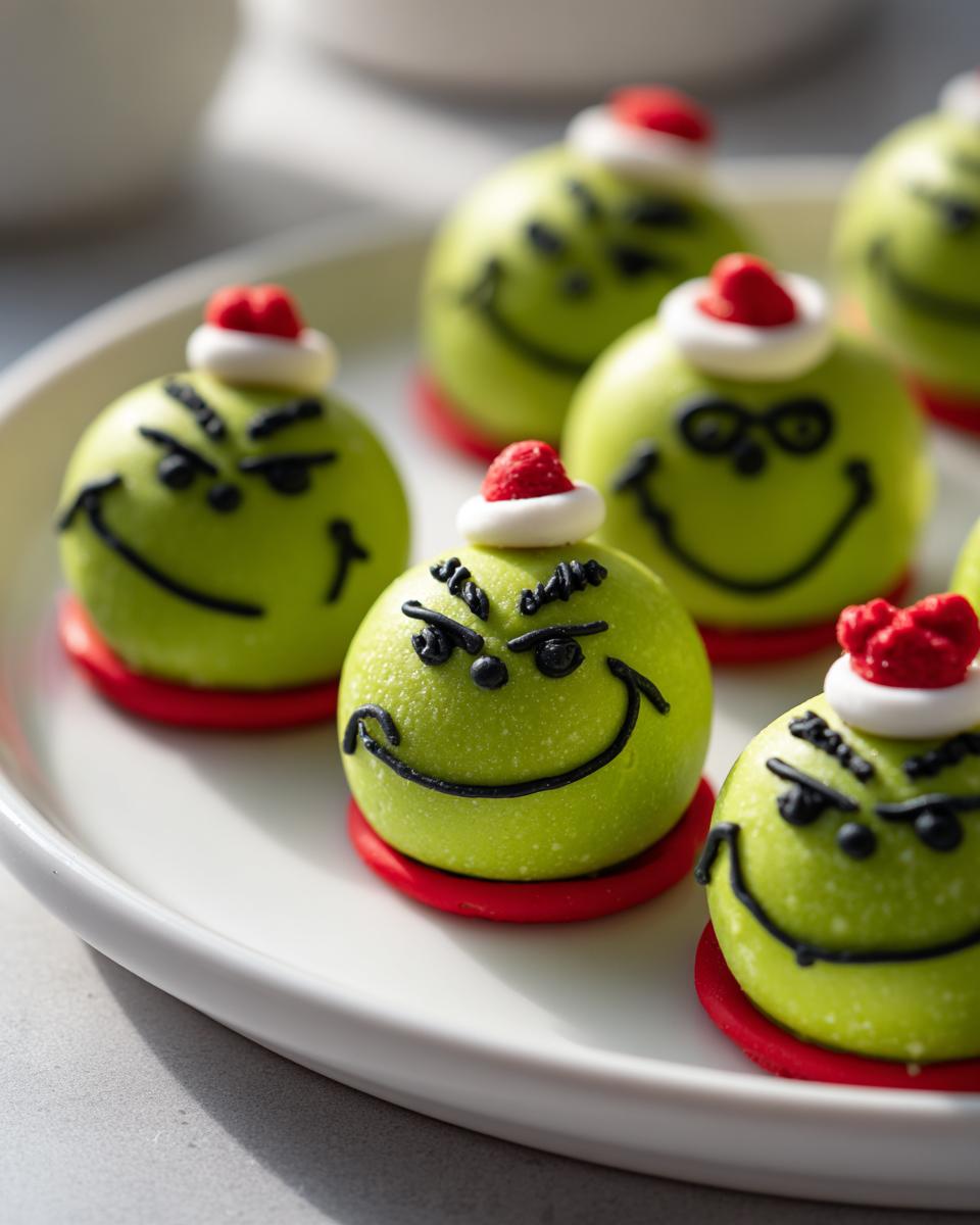 Grinch Oreo Balls - detail 1