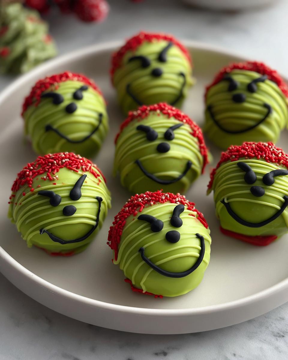 Grinch Oreo Balls - detail 2