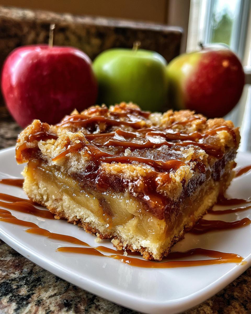 Irresistible Salted Caramel Apple Bars for Fall - detail 1