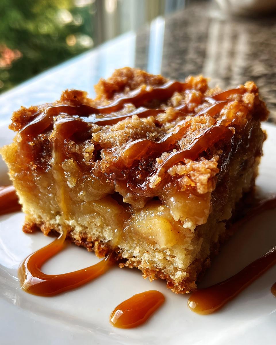 Irresistible Salted Caramel Apple Bars for Fall - detail 2