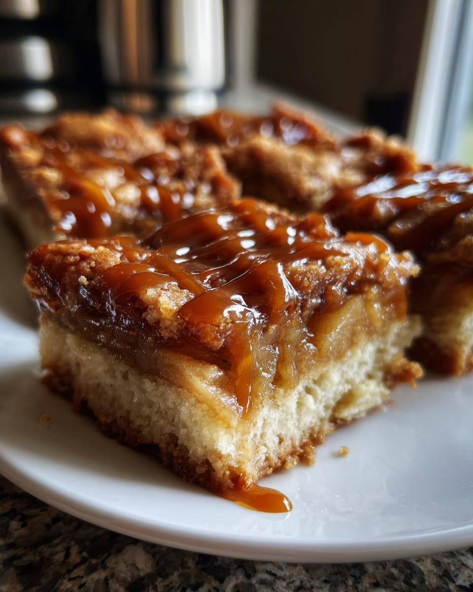 Irresistible Salted Caramel Apple Bars for Fall - detail 3