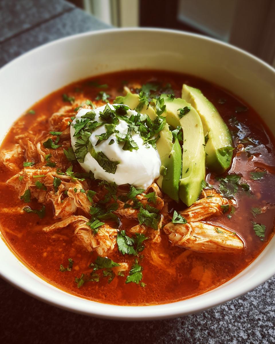 Low Carb Chicken Tortilla Soup - detail 2