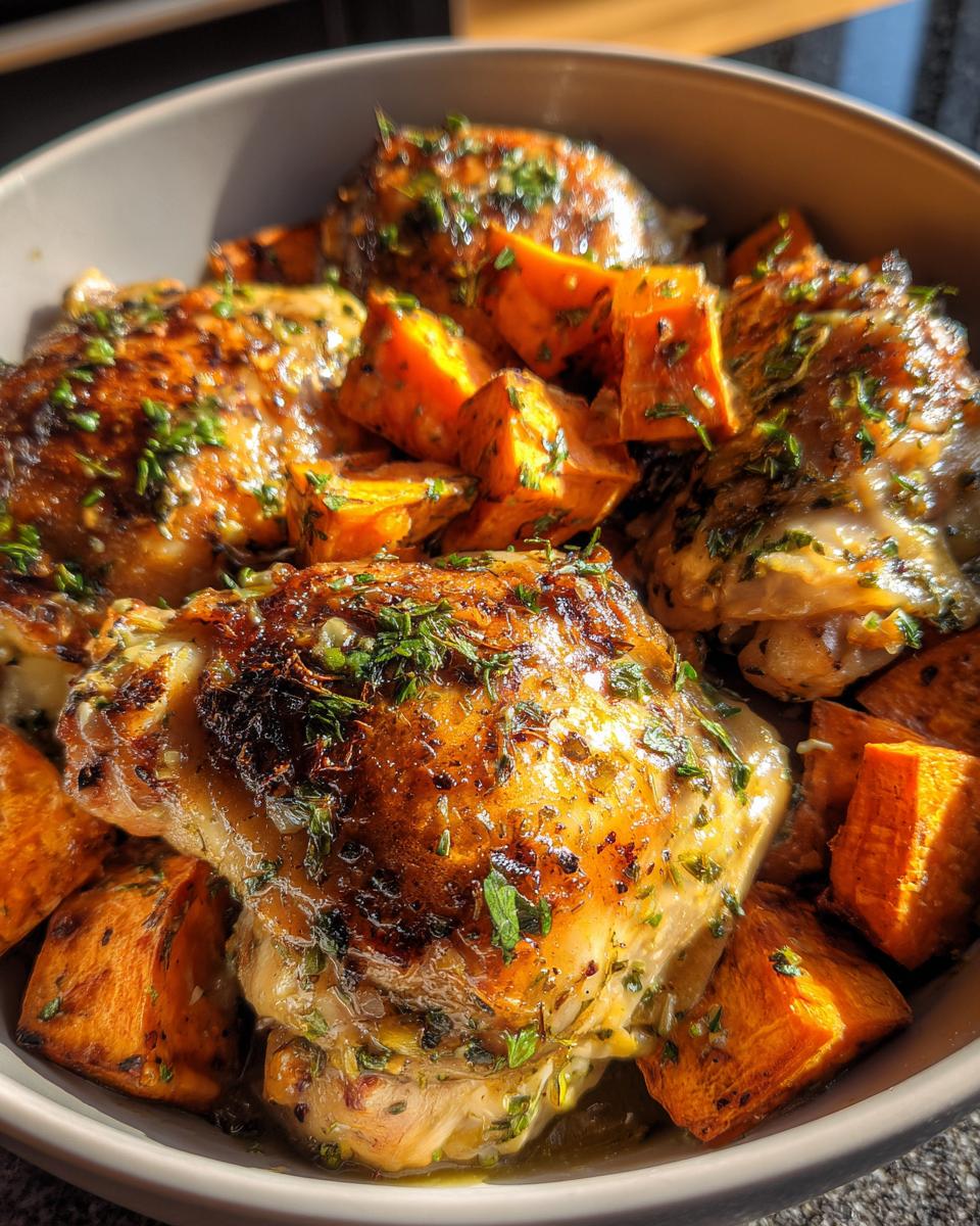 Maple Dijon Chicken & Roasted Sweet Potato Bowls - The Comfort Spoon - detail 1