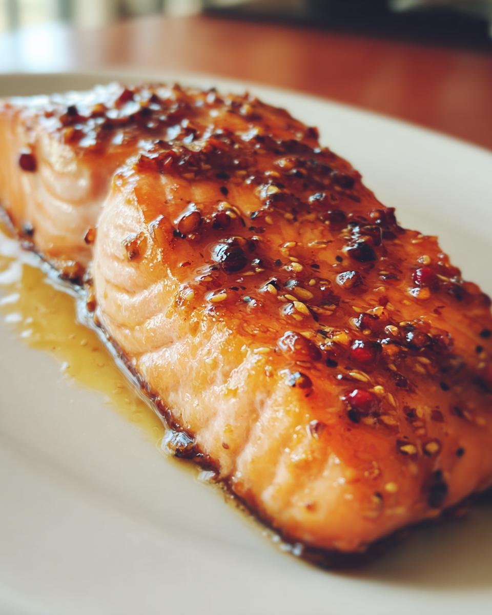 Maple Mustard Glazed Salmon - detail 1