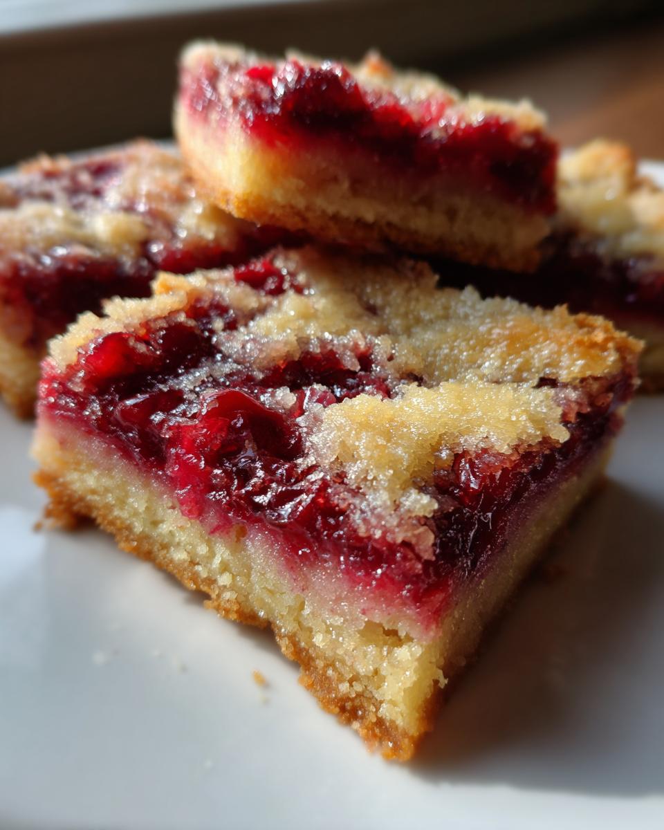 Moist Christmas Cranberry Bars - detail 1