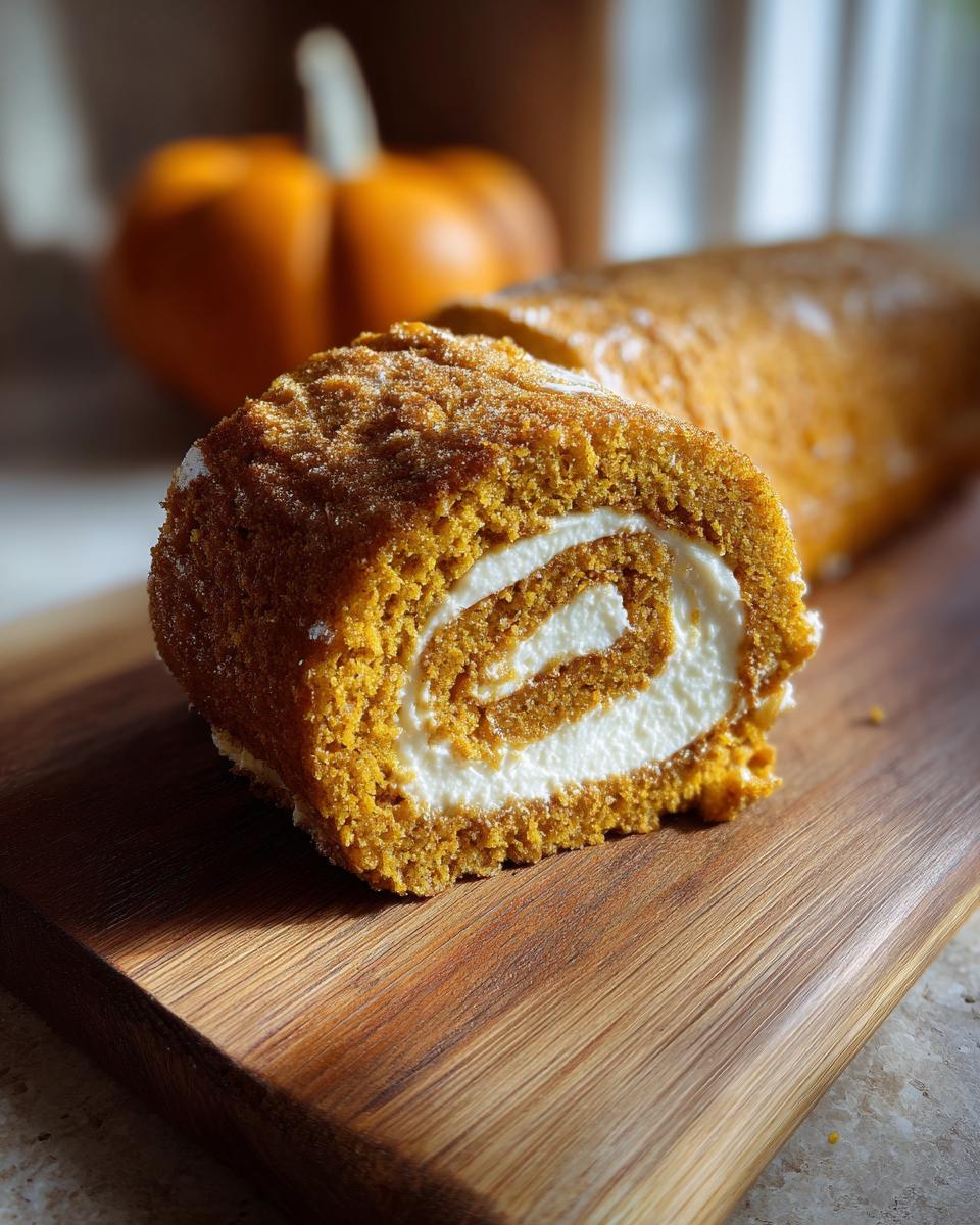 Moist Pumpkin Roll with Spiced Cream Cheese - detail 2