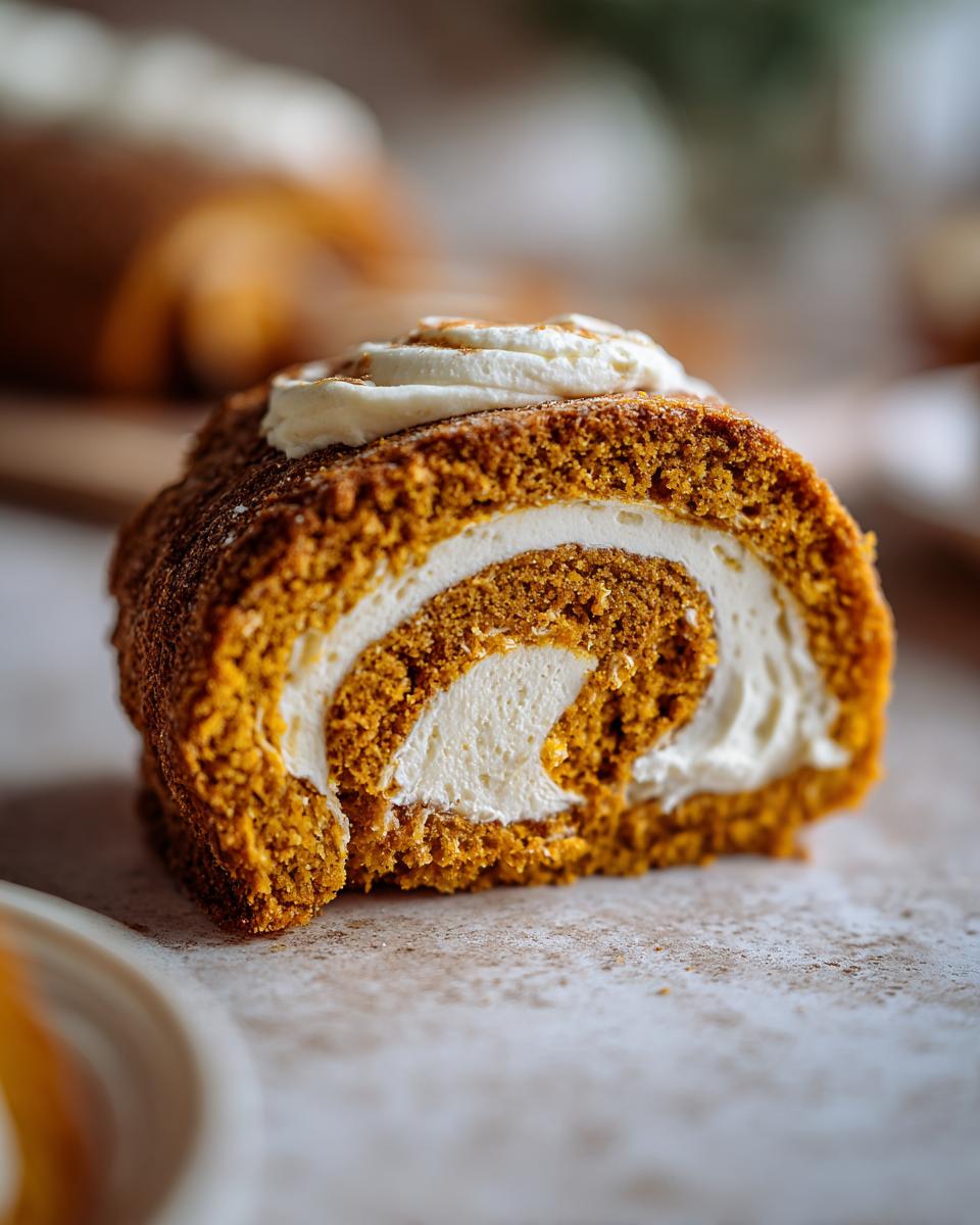 Moist Pumpkin Roll with Spiced Cream Cheese - detail 3
