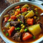 My Mom's Old Fashioned Vegetable Beef Soup