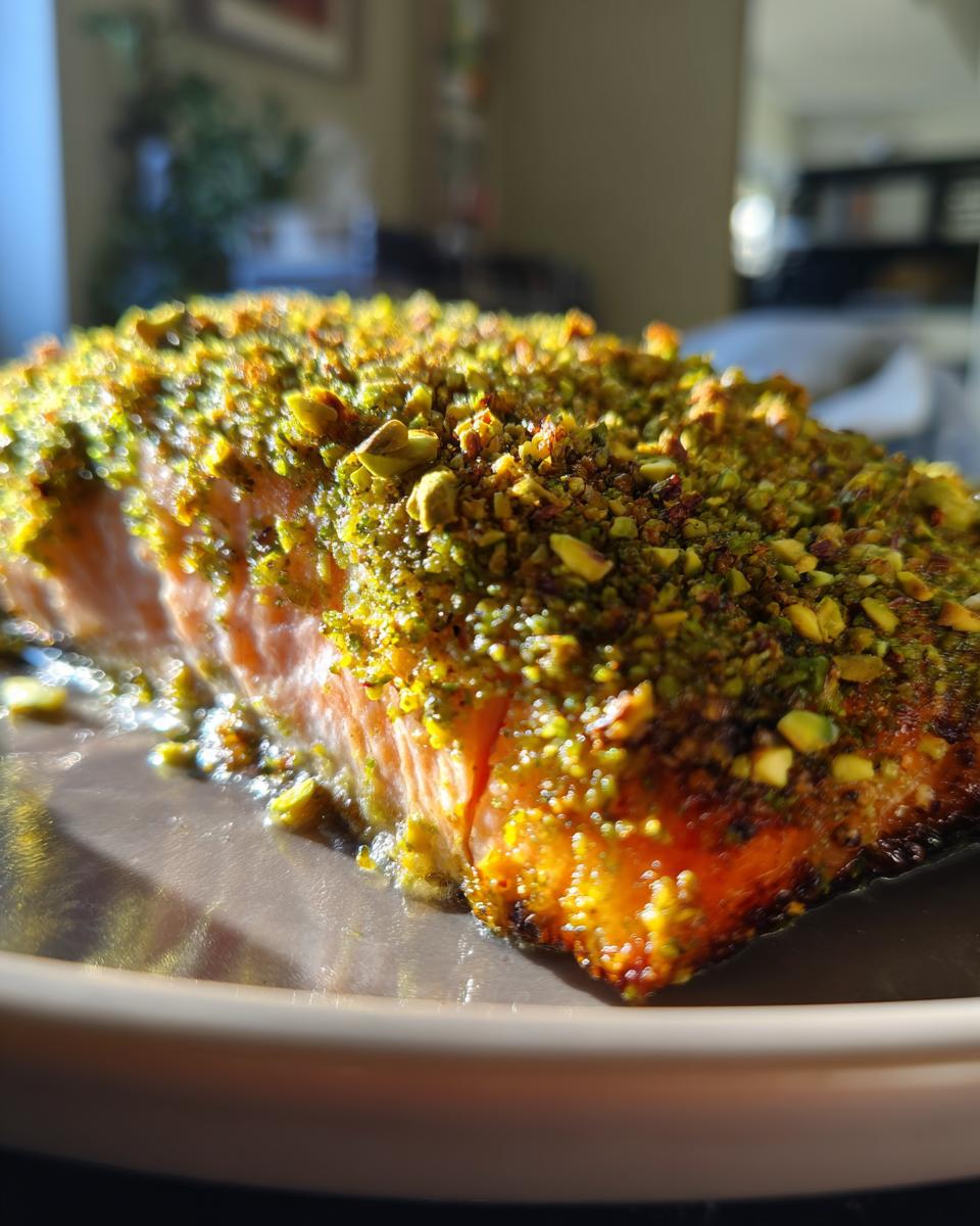 Pistachio Crusted Salmon - detail 2