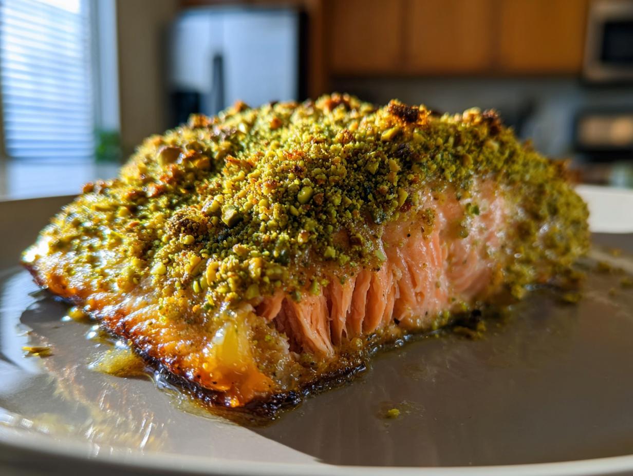 Pistachio Crusted Salmon - detail 3