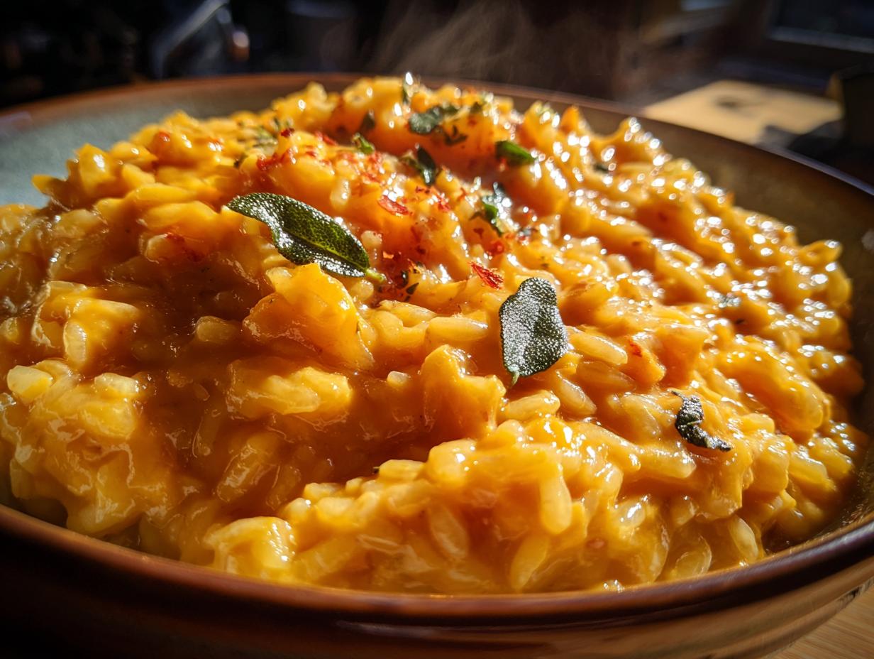 Pumpkin Sage Risotto - detail 1