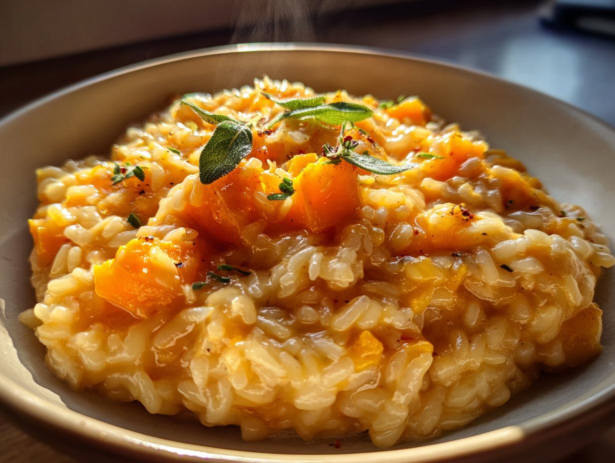 Pumpkin Sage Risotto - detail 3