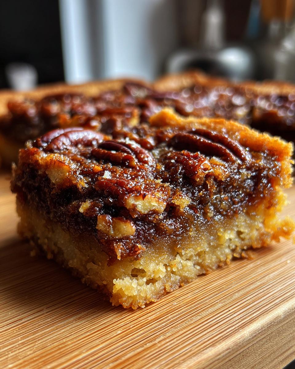 Quick Homemade Pecan Pie Bars - detail 2