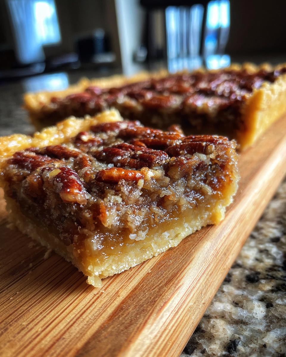 Quick Homemade Pecan Pie Bars - detail 3