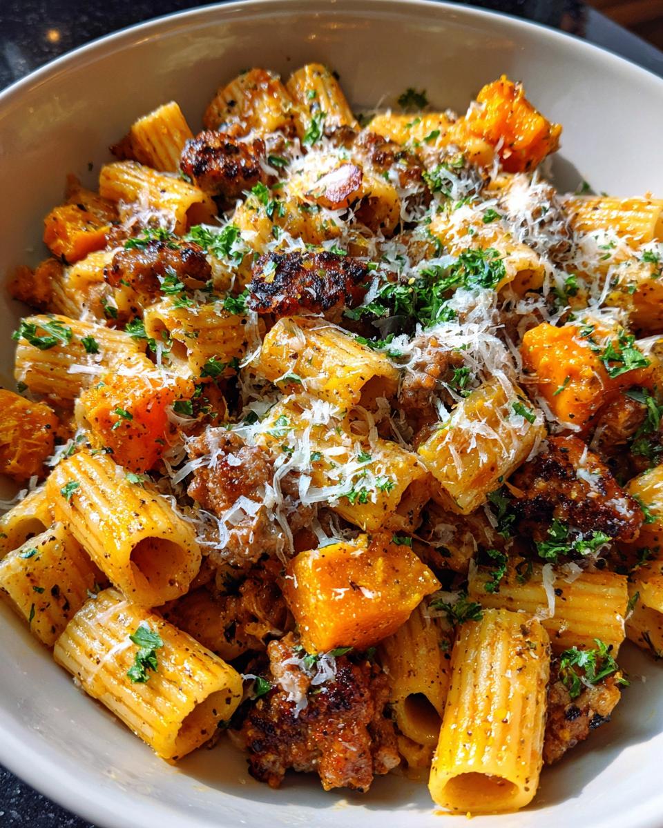 Roasted Butternut Squash & Sausage Pasta - detail 1