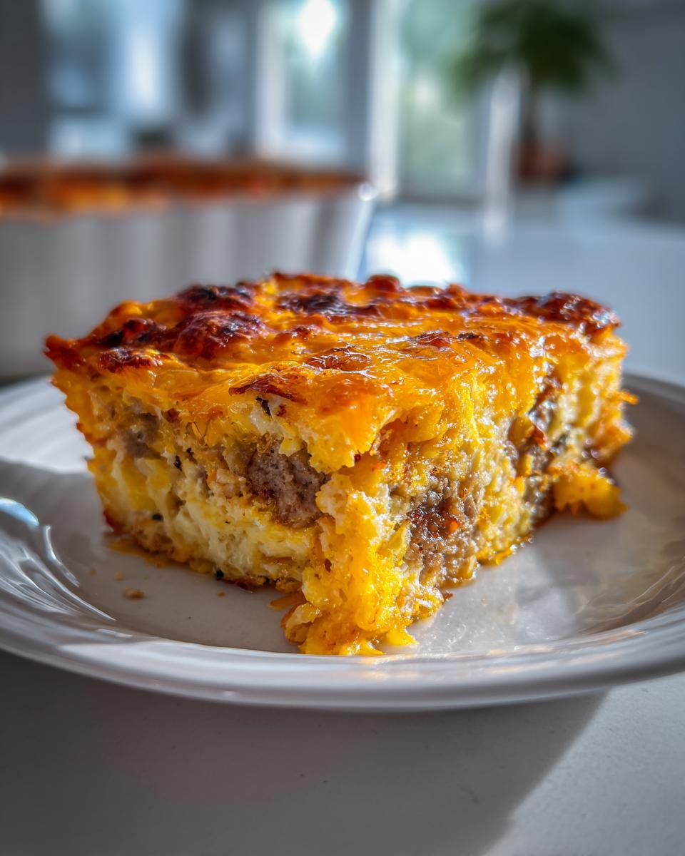 Sausage Hash Brown Breakfast Casserole Recipe - detail 1