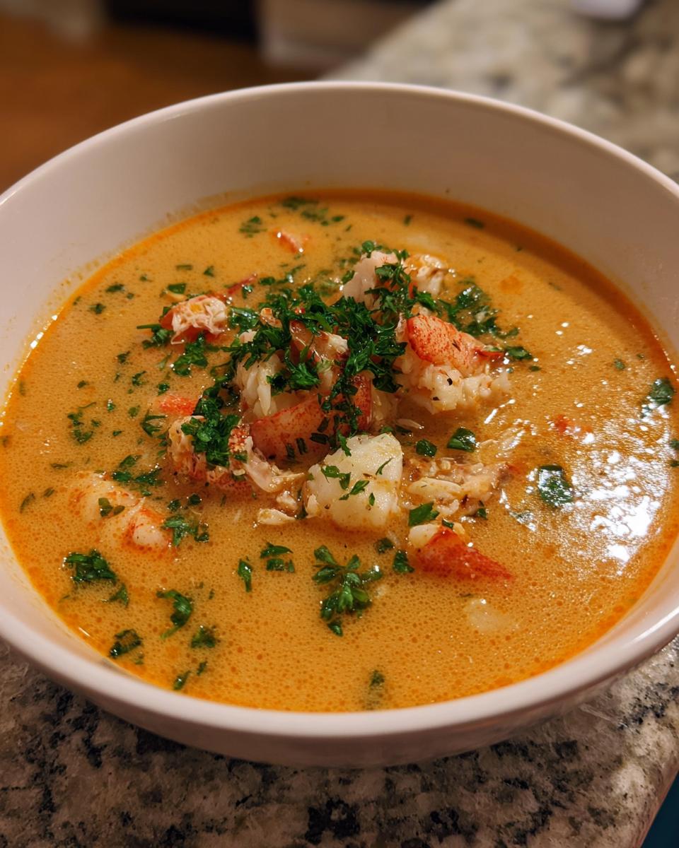 Shrimp and Crab Seafood Bisque - detail 2