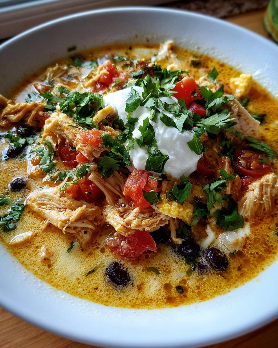 Slow Cooker Creamy Chicken Tortilla Soup | greens &amp - detail 1