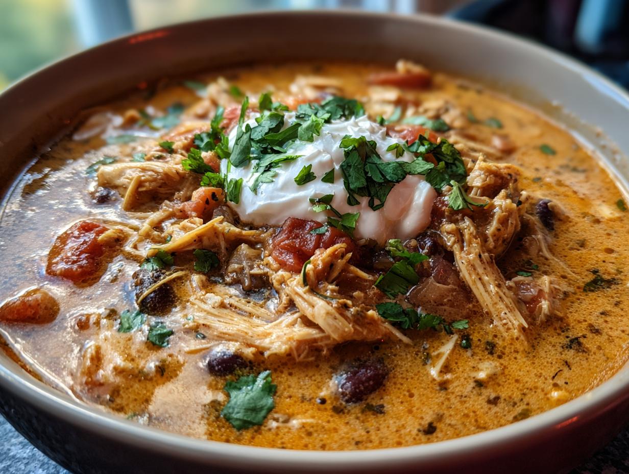 Slow Cooker Creamy Chicken Tortilla Soup | greens &amp - detail 2