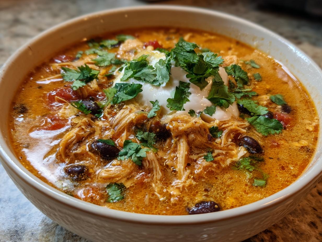 Slow Cooker Creamy Chicken Tortilla Soup | greens &amp - detail 3