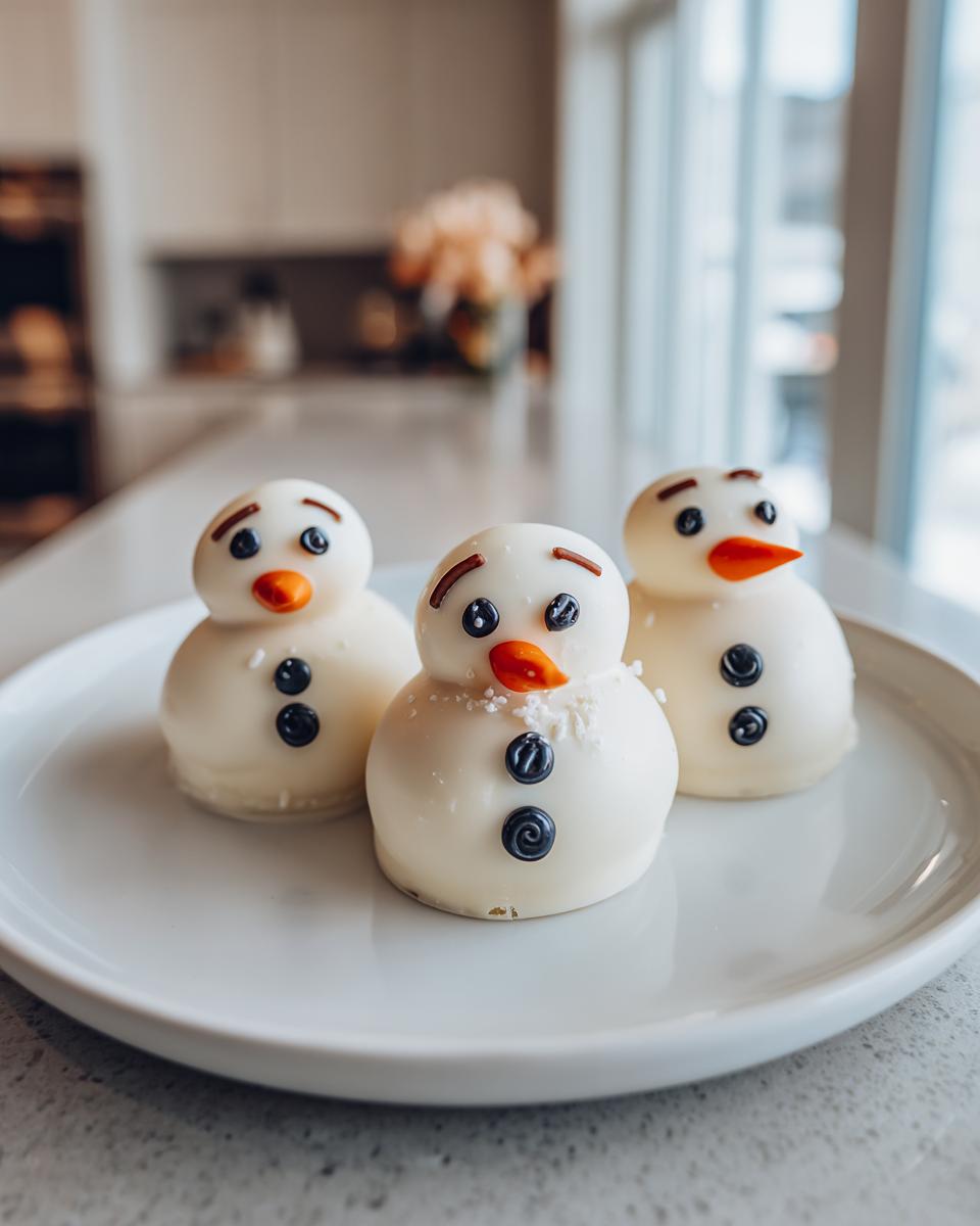 Snowman Oreo Balls - detail 3