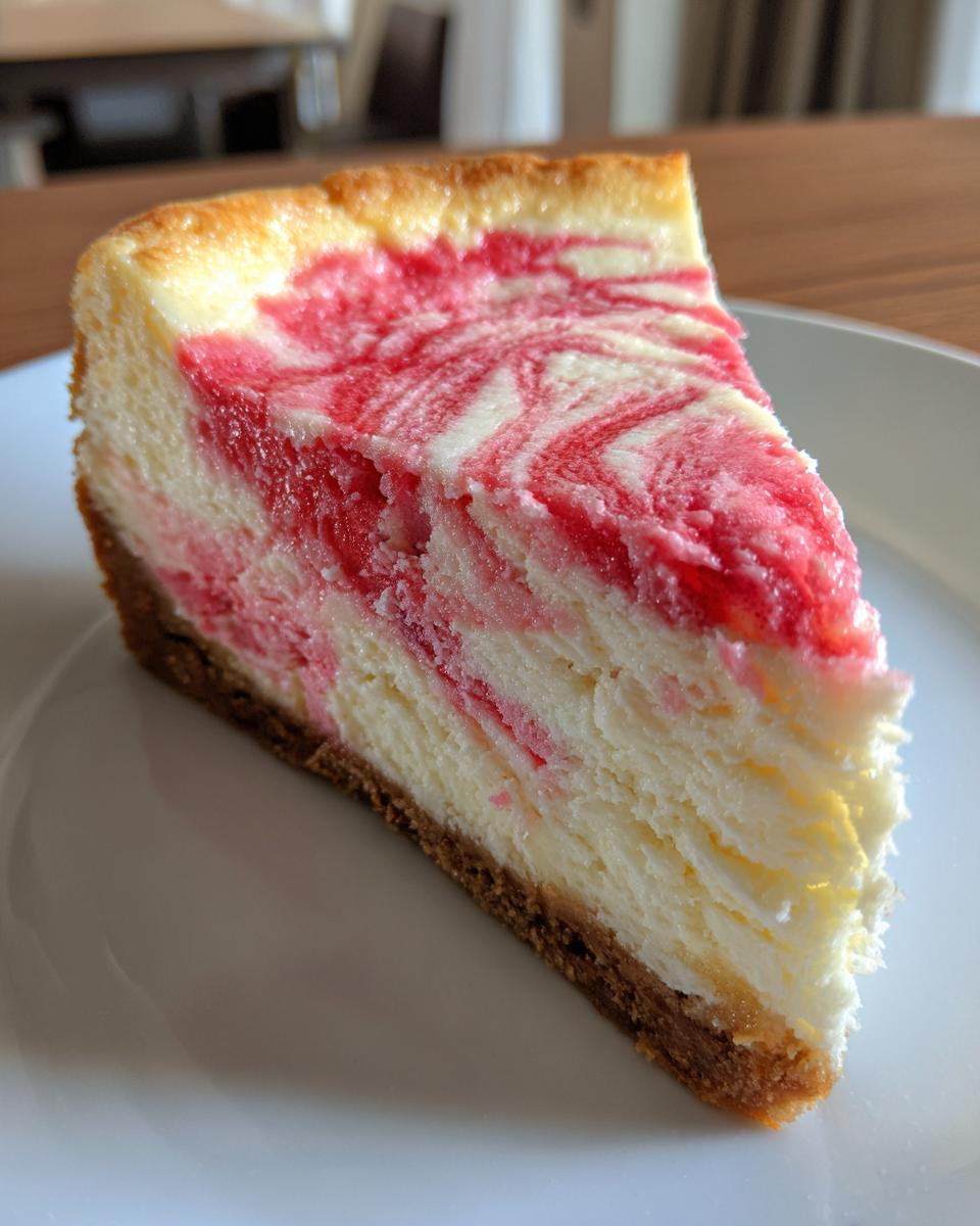 Strawberry Swirl Cheesecake Recipe - detail 1