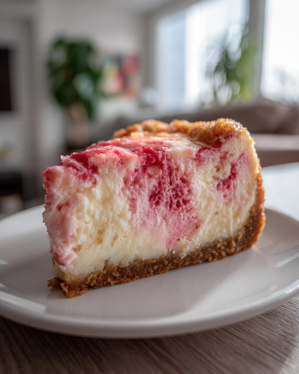 Strawberry Swirl Cheesecake Recipe - detail 2