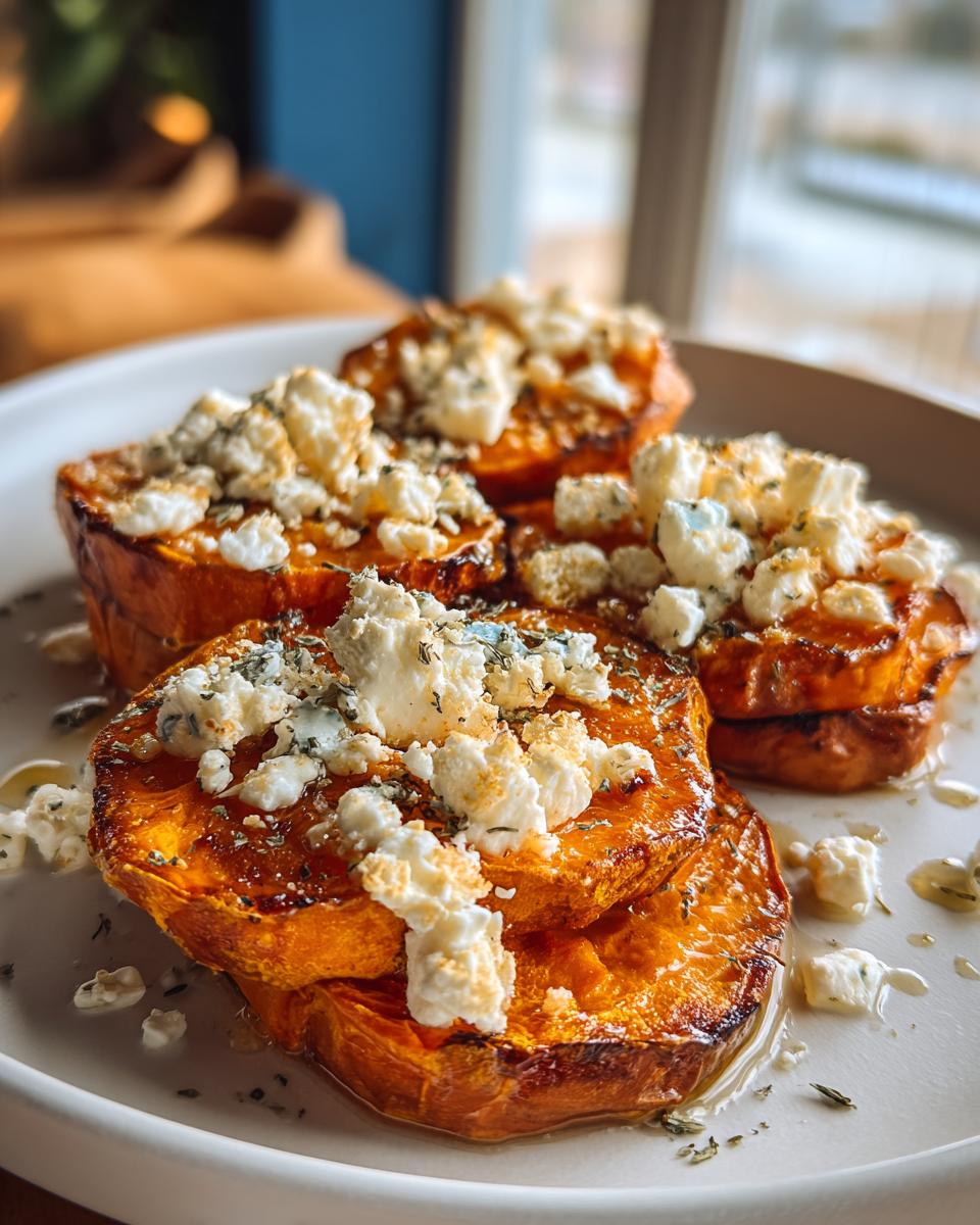 Sweet Potato Recipes: Honey Feta Sweet Potato Rounds - detail 2