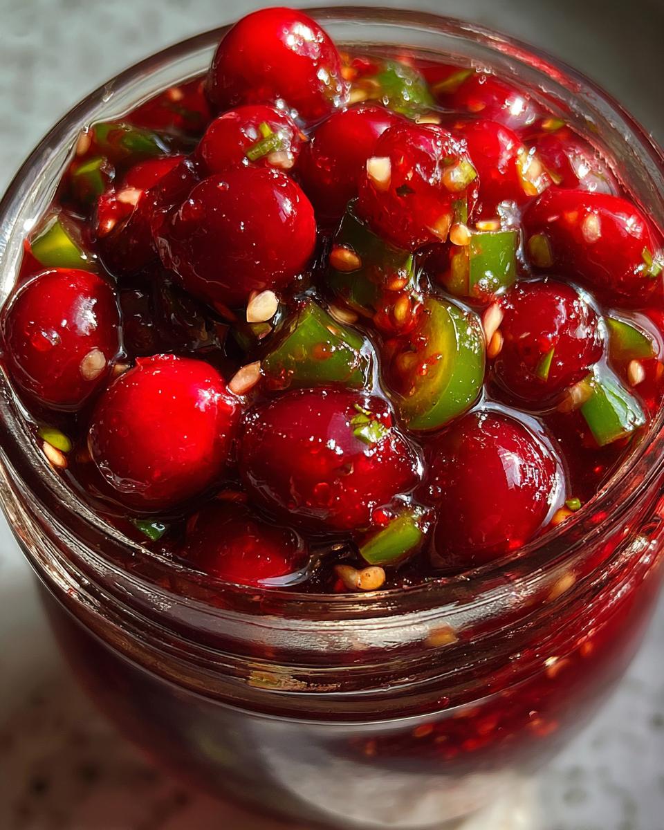 Sweet & Spicy Cranberry Jalapeño Cowboy Candy - detail 1