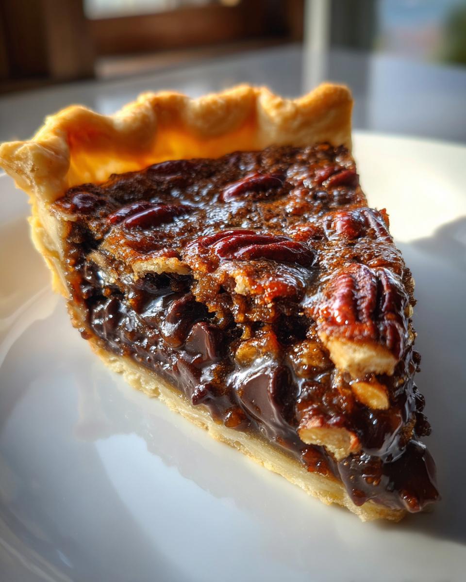 Texas Chocolate Pecan Pie - detail 1