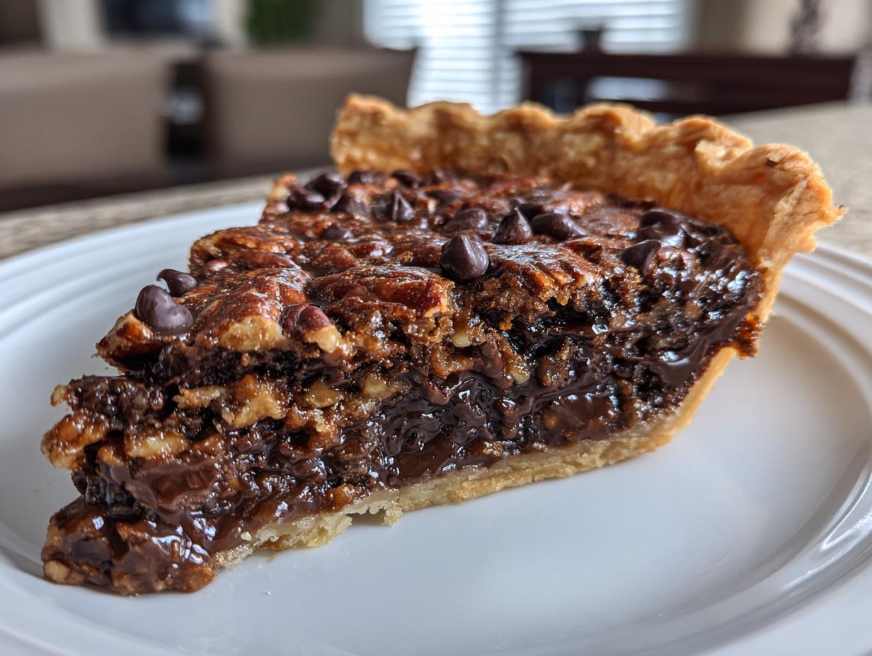 Texas Chocolate Pecan Pie - detail 2