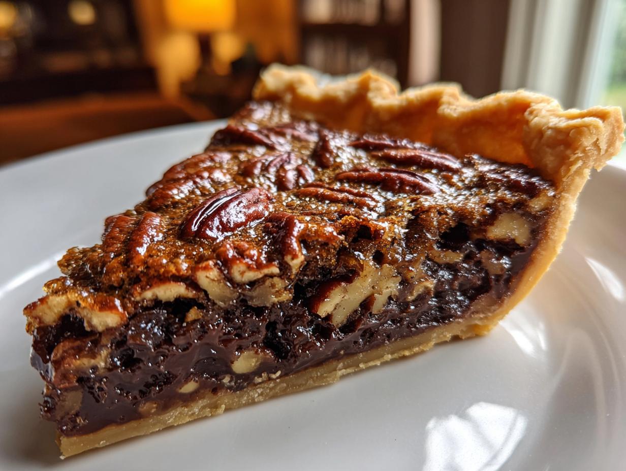 Texas Chocolate Pecan Pie - detail 3