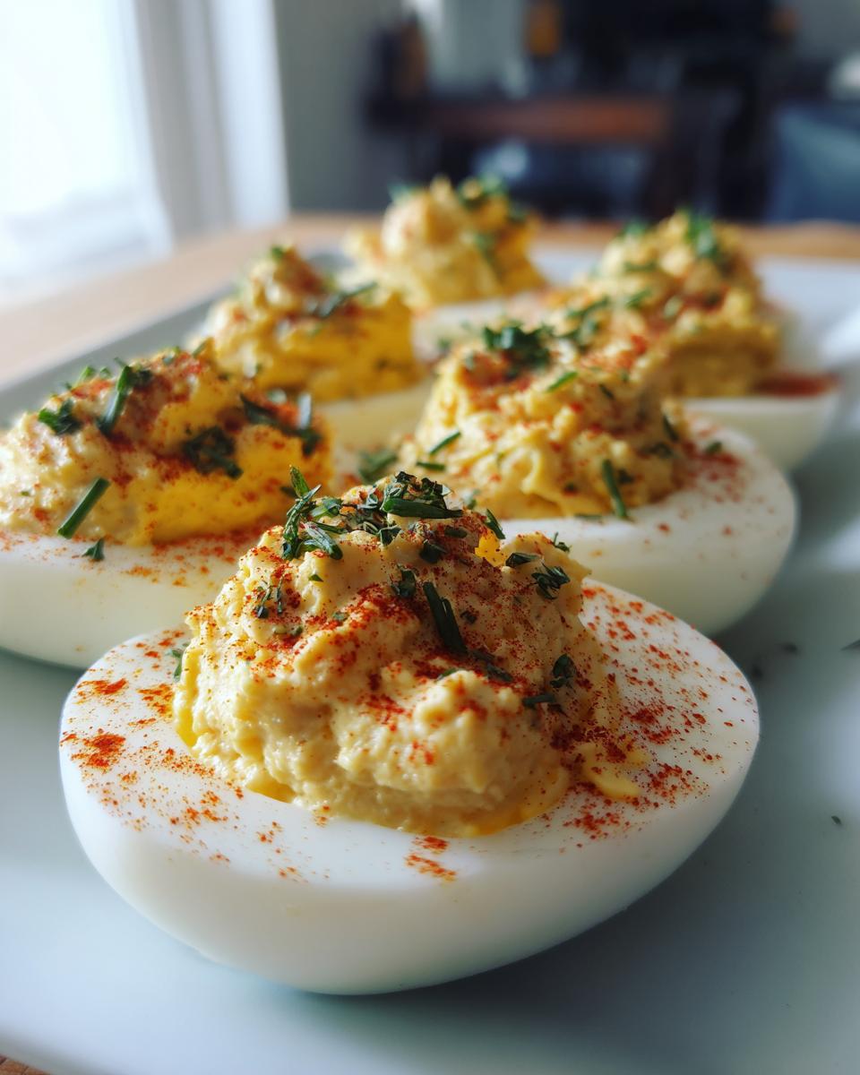 Thanksgiving Appetizer Deviled Eggs - detail 1
