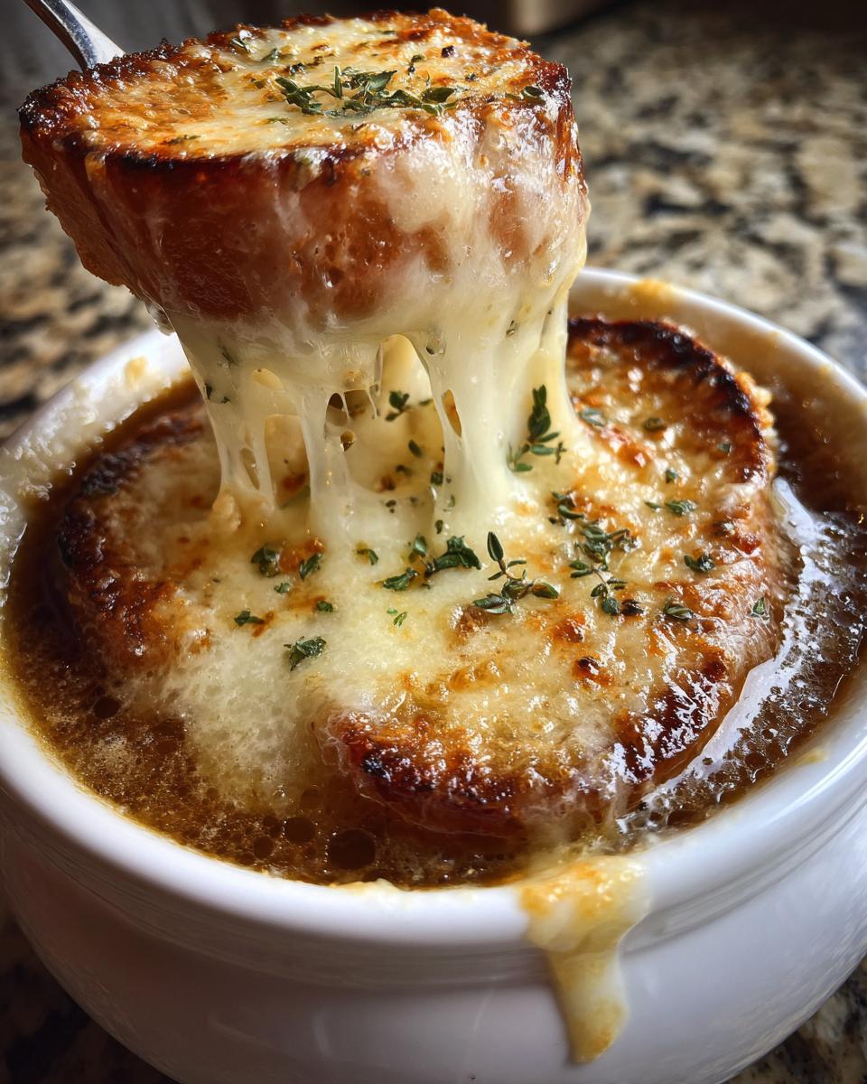 The BEST Easy French Onion Soup - detail 2