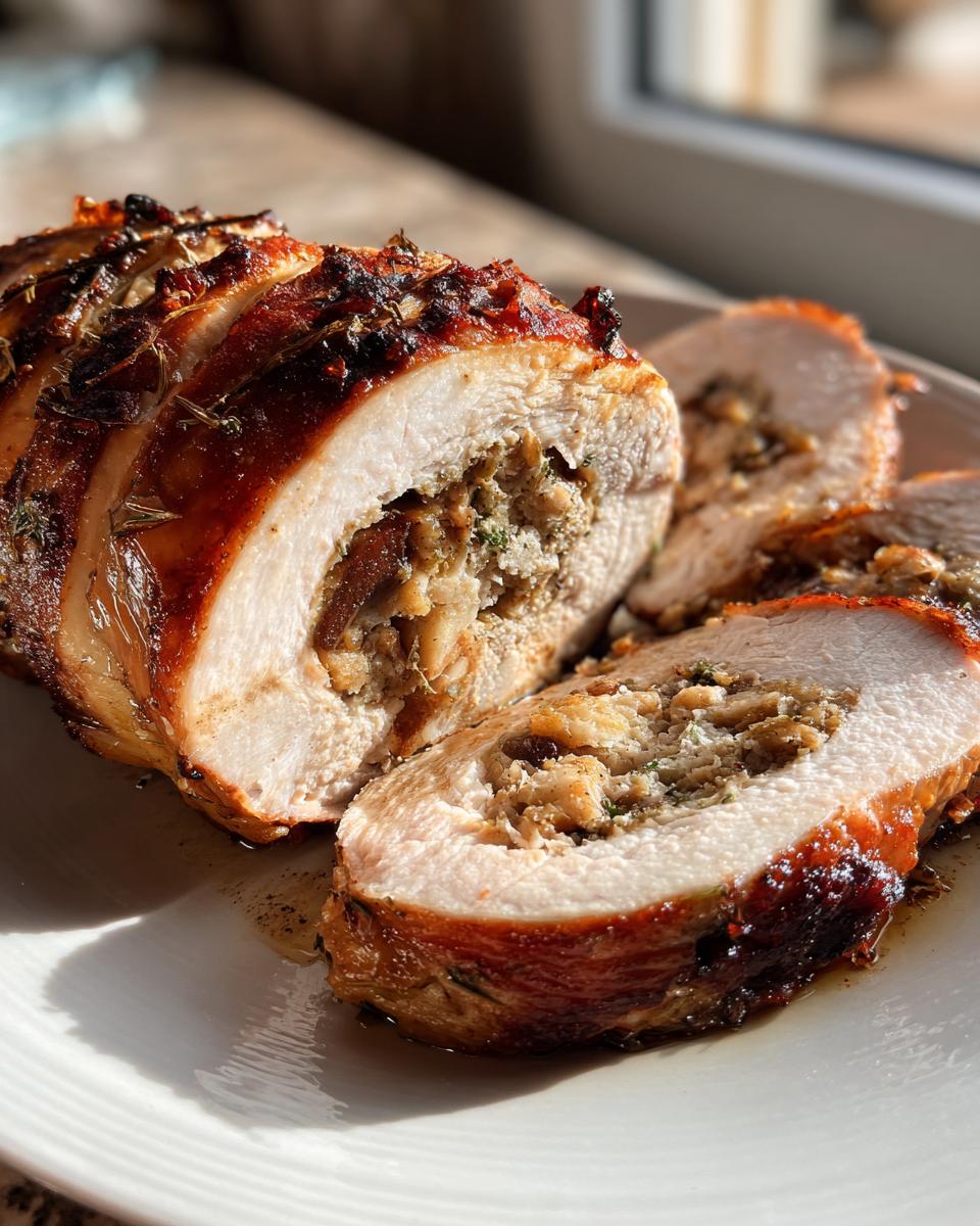 Turkey Ballotine with Chestnut Stuffing - detail 1