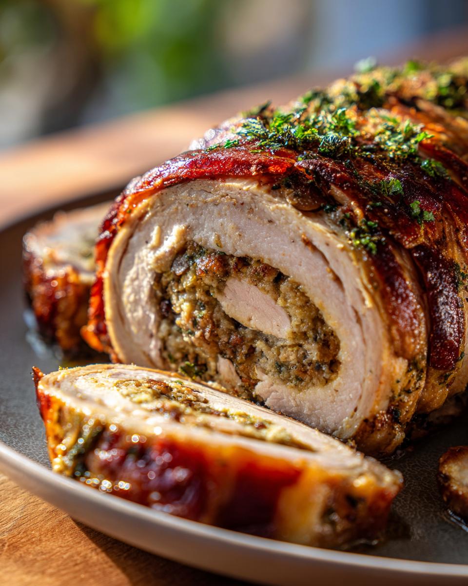 Turkey Ballotine with Chestnut Stuffing - detail 2
