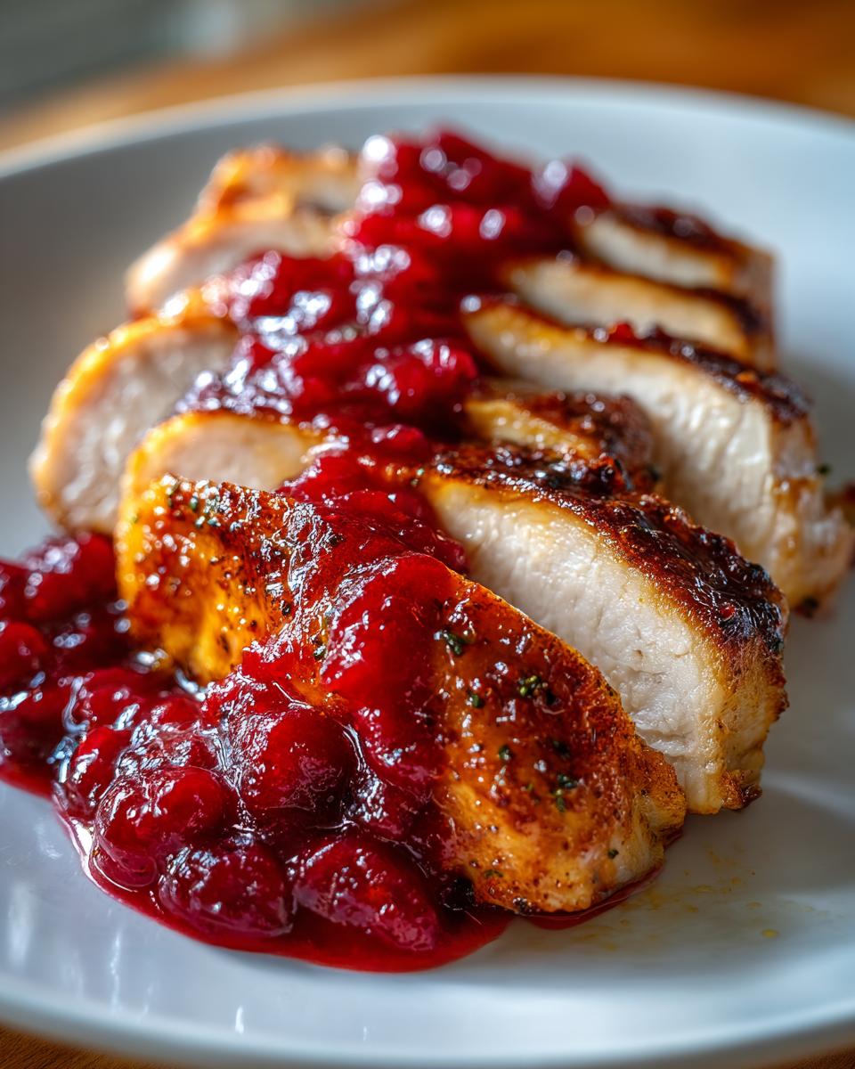 Turkey Breast with Cranberry Orange Sauce | Easy Holiday Dinner Recipe - detail 1
