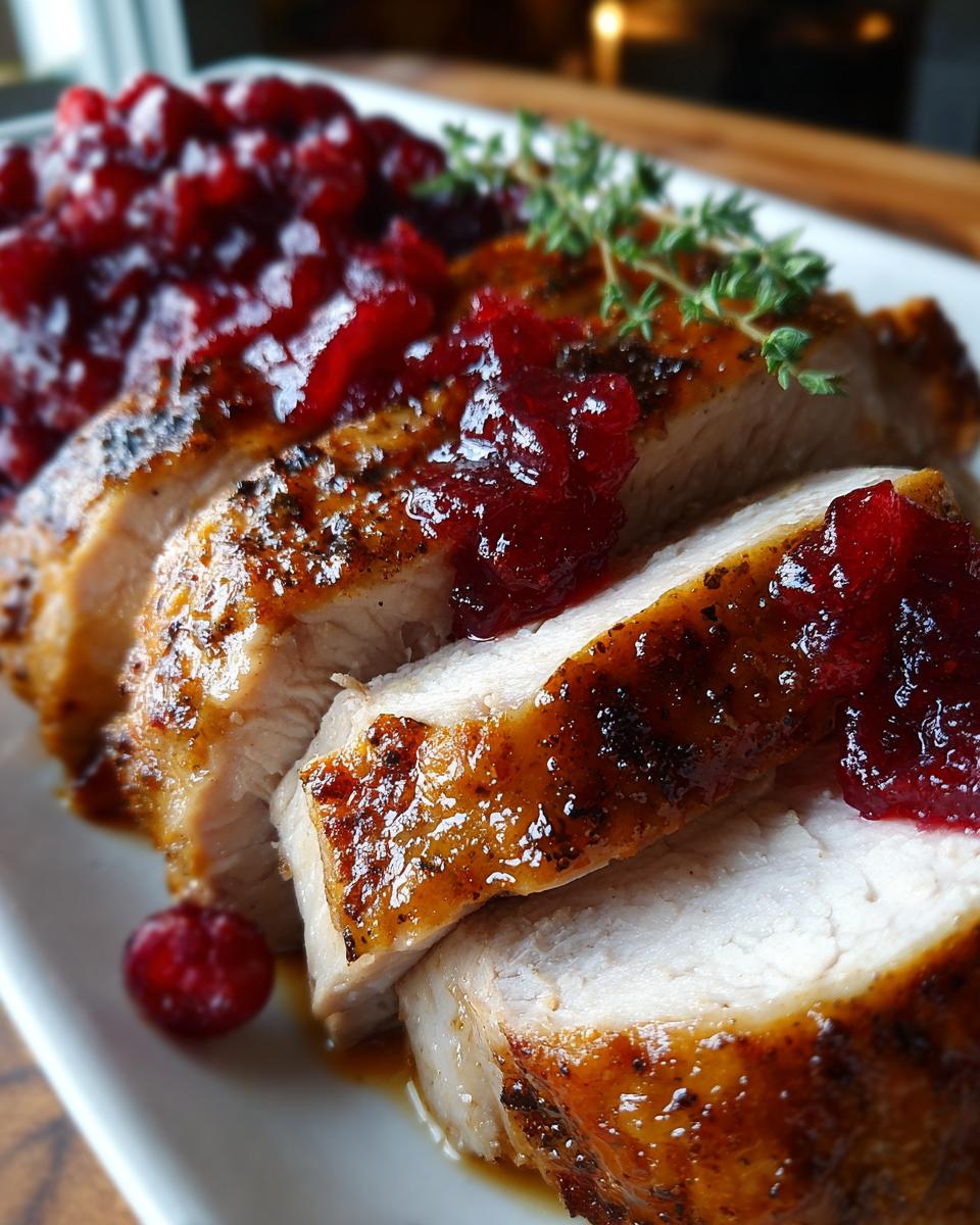 Turkey Breast with Cranberry Orange Sauce | Easy Holiday Dinner Recipe - detail 2