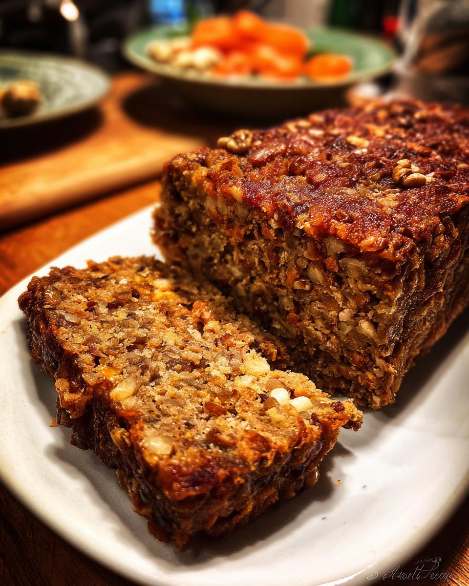 Vegan Lentil Walnut “Turkey” Loaf - detail 1