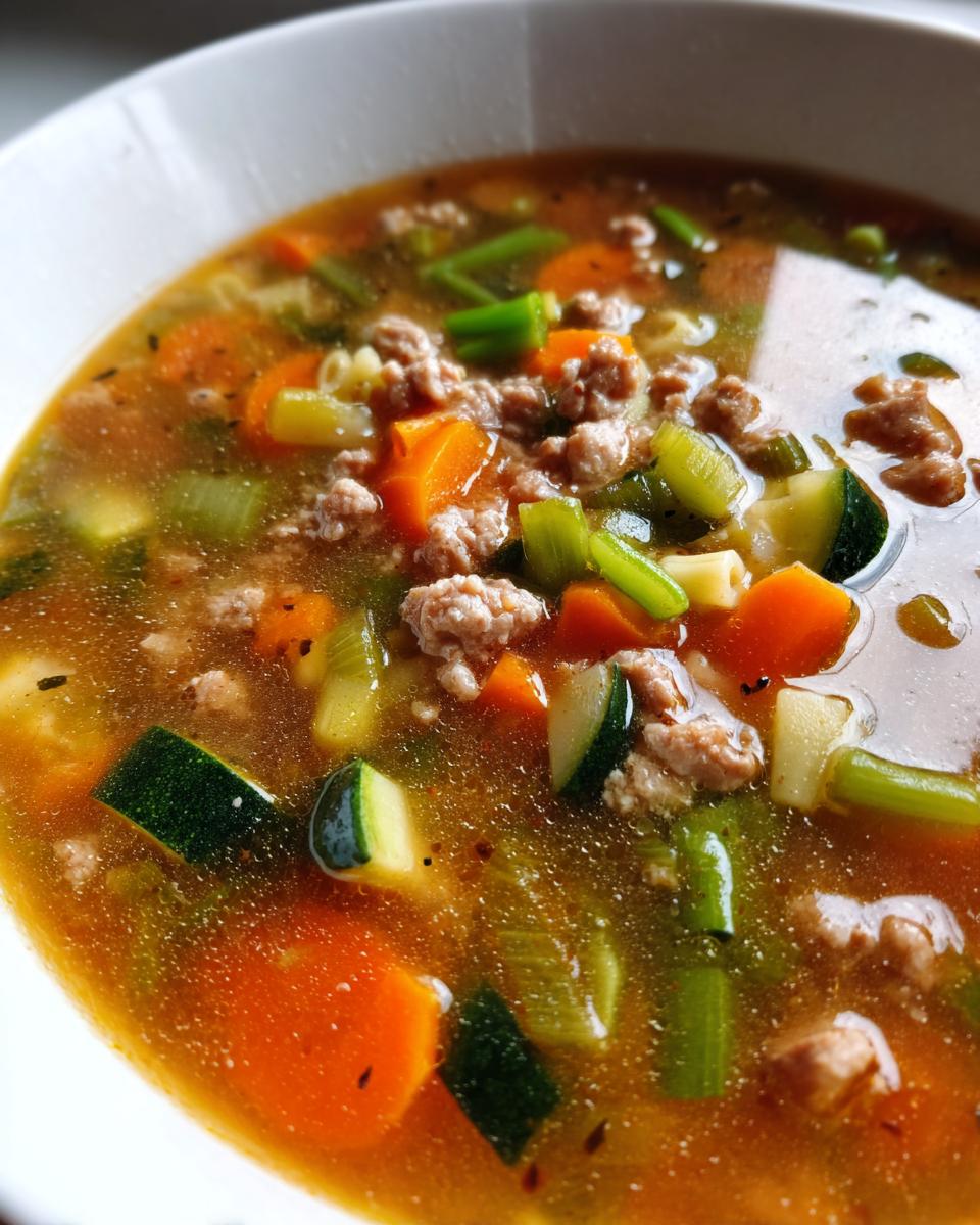 Weight Loss Soup (Turkey Vegetable Soup) from The Food Charlatan - detail 2