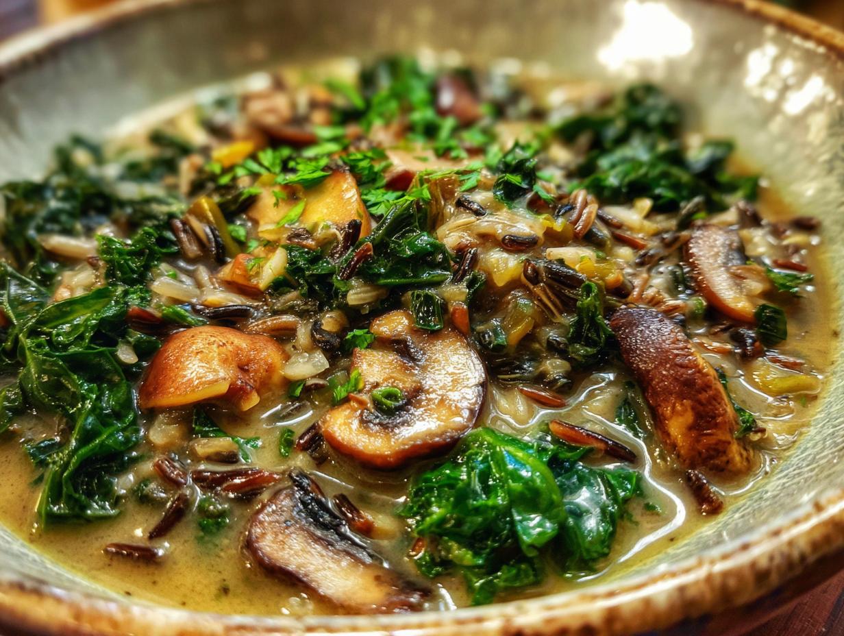 Wild Rice & Mushroom Soup - detail 1