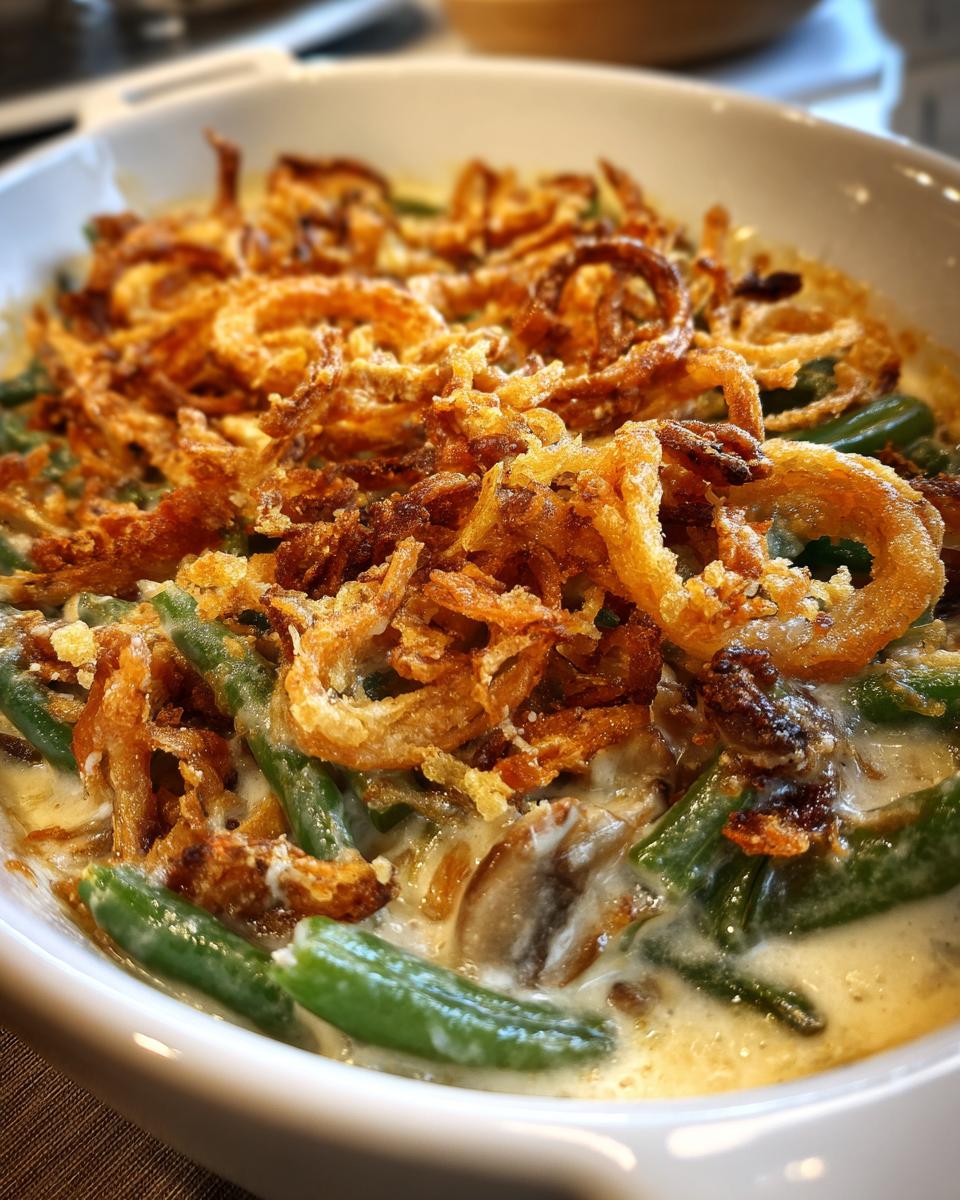ultimate green bean casserole - detail 1