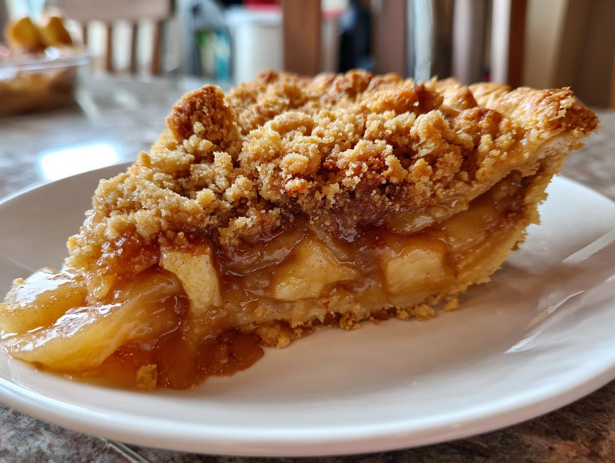 Apple Cobbler with Gooey Brown Sugar Cookie Crumble. - detail 3