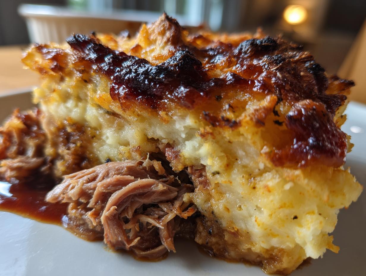 BBQ Pulled Pork Shepherd’s Pie - detail 2